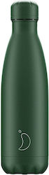 Chilly's Matte Green Μπουκάλι Θερμός 0.5lt