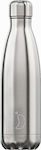 Chilly's Original Flasche Thermosflasche Rostfreier Stahl BPA-frei Silber 500ml 200213