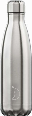 Chilly's Original Bottle Thermos Stainless Steel BPA Free Silver 500ml 200213