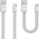 Remax Flat USB to Lightning Cable Λευκό 1m (Tengy)