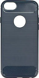 Hurtel Carbon Flex iPhone 7/8 Silicone Back Cover Blue (iPhone 8/7)