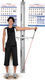 Thera-Band Training Stations Wall Station Πολυόργανο Γυμναστικής χωρίς Βάρη