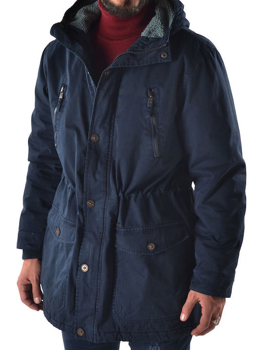Winter Jacket Parka Navy Blue