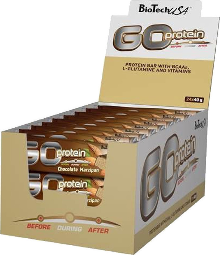 Biotech USA Go Protein Bar 24 x 40gr Chocolate Marzipan - Skroutz.gr
