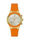 Guess Uhr mit Orange Kautschukarmband W0958L1