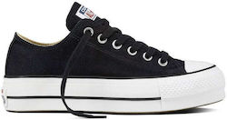 Converse Chuck Taylor All Star Lift Clean Flatforms Sneakers Black / White