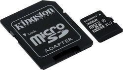 Kingston Canvas Select microSDHC 32GB Class 10 U1 V10 A1 UHS-I με αντάπτορα