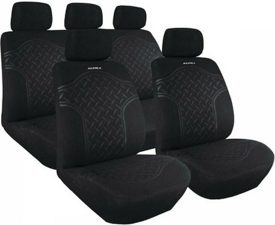 Lampa Autositzbezüge Set 9 Stück Samt Kupra Mercedes-Benz X Schwarze