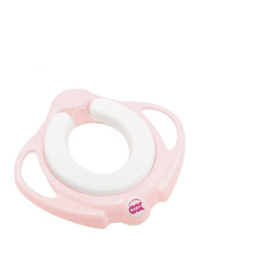 OK Baby Pinguo Toddler Toilet Seat with Handles & Removable Cushion Pink