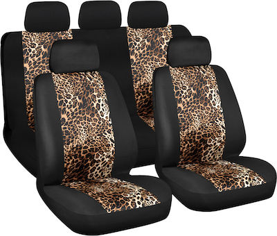 Lampa Polyester Covers Set 9pcs Camo Leopard Multicolour