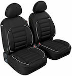 Lampa Front Car Seat Covers 2pcs Polyester De-Luxe Sport Edition Black