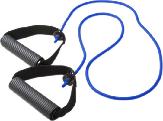Lowenstein Exercise Tube With Handles Resistance Band Gymtube Hard with Handles Blue 1.2m