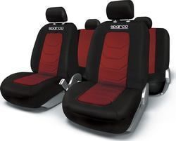 Sparco Polyester Covers Set 9pcs Red / Black