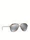 Dolce & Gabbana Men's Sunglasses with Brown Tartaruga Plastic Frame and Silver Mirror Lens DG4330 31416G