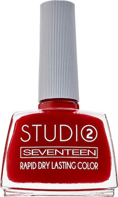 Seventeen Studio Rapid Dry Lasting Color Gloss Βερνίκι Νυχιών Quick Dry Κόκκινο 20 12ml