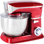 Royalty Line Stand Mixer 1900W with Stainless Mixing Bowl 6.5lt Red