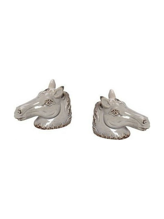 Espiel Decorative Horse made of Ceramic 28.2x7.6x10.5cm 1pcs