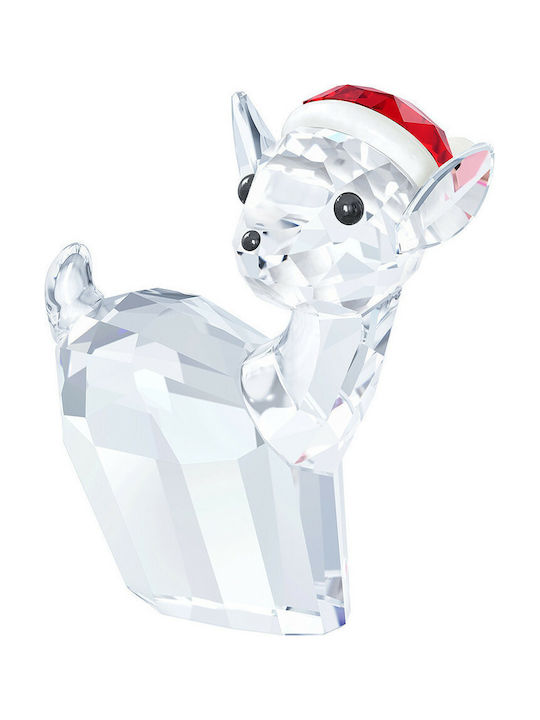 Swarovski Decorative Animal Doe with Santa's Hat