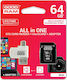 GoodRAM M1A4 microSDXC Клас 10 U1 UHS-I