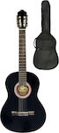 Daniel CG-390 Classical Guitar 4/4 with Case Black