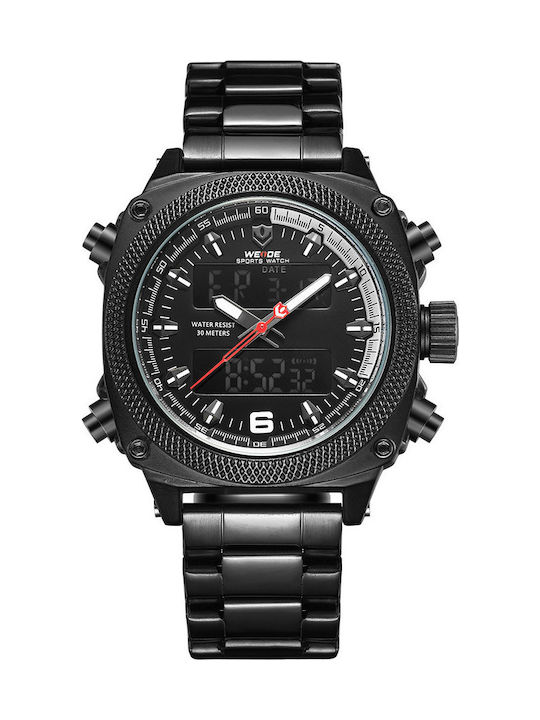 Weide Ceas Barbati 43mm cu Baterie cu Brățară d...