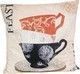 Artekko Μαξιλάρι Καναπέ Coffee Lovers Feast Πορτοκαλί 45x45εκ.