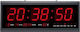 Πινακίδα LED Ρολόι Τοίχου Ψηφιακό Πλαστικό 46x22cm