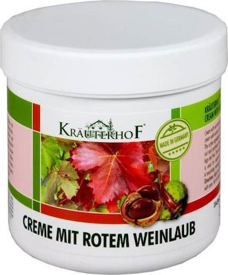 Krauterhof Red Vine Leaf Moisturizing Cream Feet Wild Chestnut & Red Vine Leaves 250ml