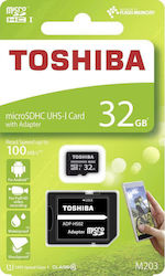 Toshiba M203 microSDHC 32GB Class 10 U1 UHS-I with Adapter