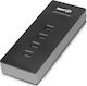 Power On Βάση Φόρτισης με 4 Θύρες USB-A 25W σε Μαύρο χρώμα (CH-70)