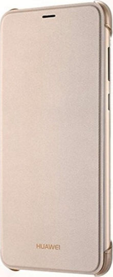 Huawei Книга Изкуствена кожа Златист (Huawei P Smart)