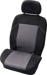 Carpoint Polyester Front Covers 4pcs Suede Gray