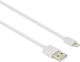 Lamtech Regular USB-A la Cablu Lightning Alb 1m (LAM439881)