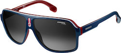 Carrera Sonnenbrillen Blau mit Kunststoff Gestell