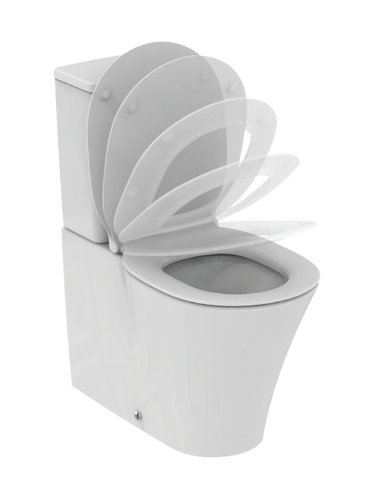 Ideal Standard Connect Air Floor-Standing Toilet and Flush that Includes Slim Soft Close Cover White