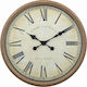 Yellow Antique Wall Clock Plastic Ecru Ø50cm