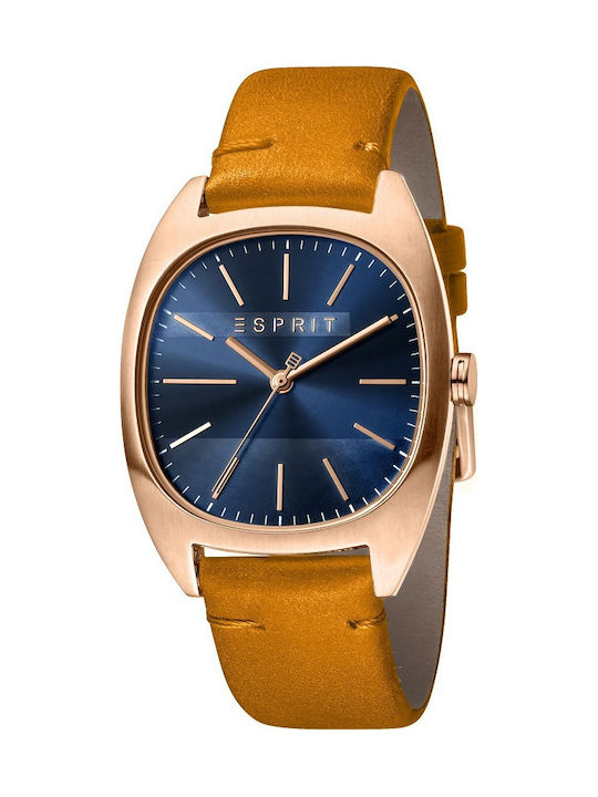 Esprit Watch with Brown Leather Strap ES1G038L0055