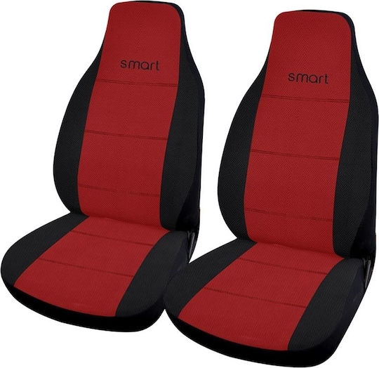 Autoline Vordersitzbezüge 2Stück Polyester Smart Polymesh Rot / Schwarz 9990000006724