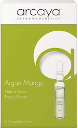 Arcaya Αnti-ageing Face Serum Argan & Mango Ampoules 5x2ml Suitable for All Skin Types 10ml