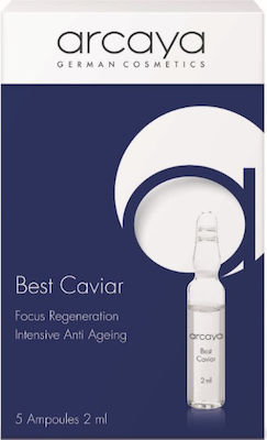 Arcaya Best Ampoules 5x2ml Anti-îmbătrânire Serum Față cu Caviar 5x2ml