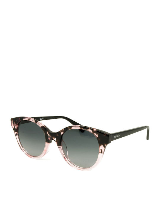Max & Co Women's Sunglasses with Pink Plastic Frame and Gray Gradient Lens 369/S S5M/9O