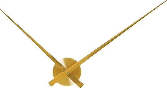 Karlsson Little Big Time Gold Wall Clock Metallic Gold 90x90cm