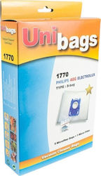 Unibags 1770 Vacuum Cleaner Bags 5pcs Compatible with Vacuum Cleaner AEG / Electrolux / Moulinex / Philips Unibags 1770 Vacuum Cleaner Bags 5pcs Compatible with Vacuum Cleaner AEG / Electrolux / Moulinex / Philips