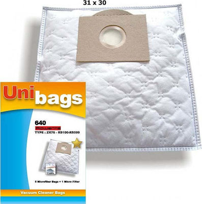 Unibags 640 Σακούλες Σκούπας 5τμχ Συμβατή με Σκούπα Delonghi / Hoover / Juro-Pro / Kenwood / Rowenta / Samsung