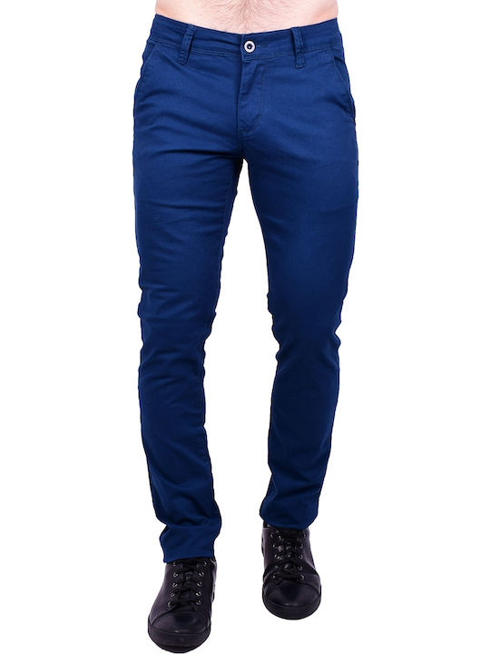 Chino-Hose aus Stoff Blau