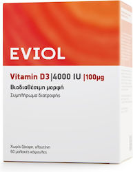 EVIOL Vitamina D3 4000 UI 60 Capsule Moi
