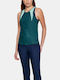 Under Armour Vanish Mesh Women's Athletic Blouse Sleeveless Green