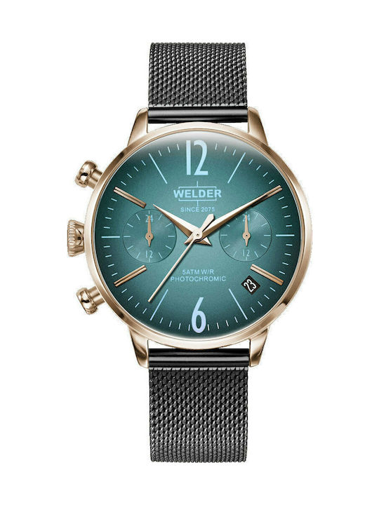 Welder Damen Uhr mit Schwarz Metallarmband