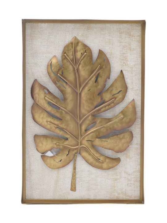 Inart Metallic Wall Ornament 40x5x60cm