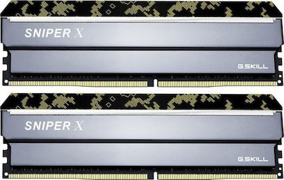 G.Skill Sniper X 16GB DDR4 RAM with 2 Modules (2x8GB) and 3200 Speed for Desktop